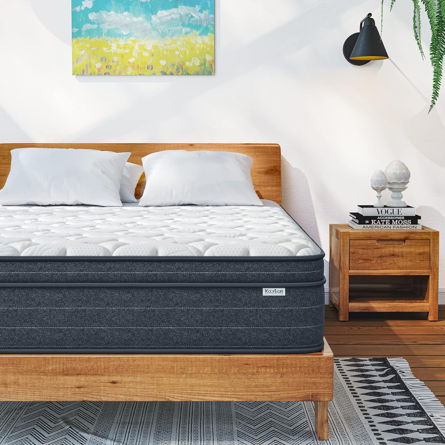 Koorlian 10 Inch Hybrid Queen Size Mattress